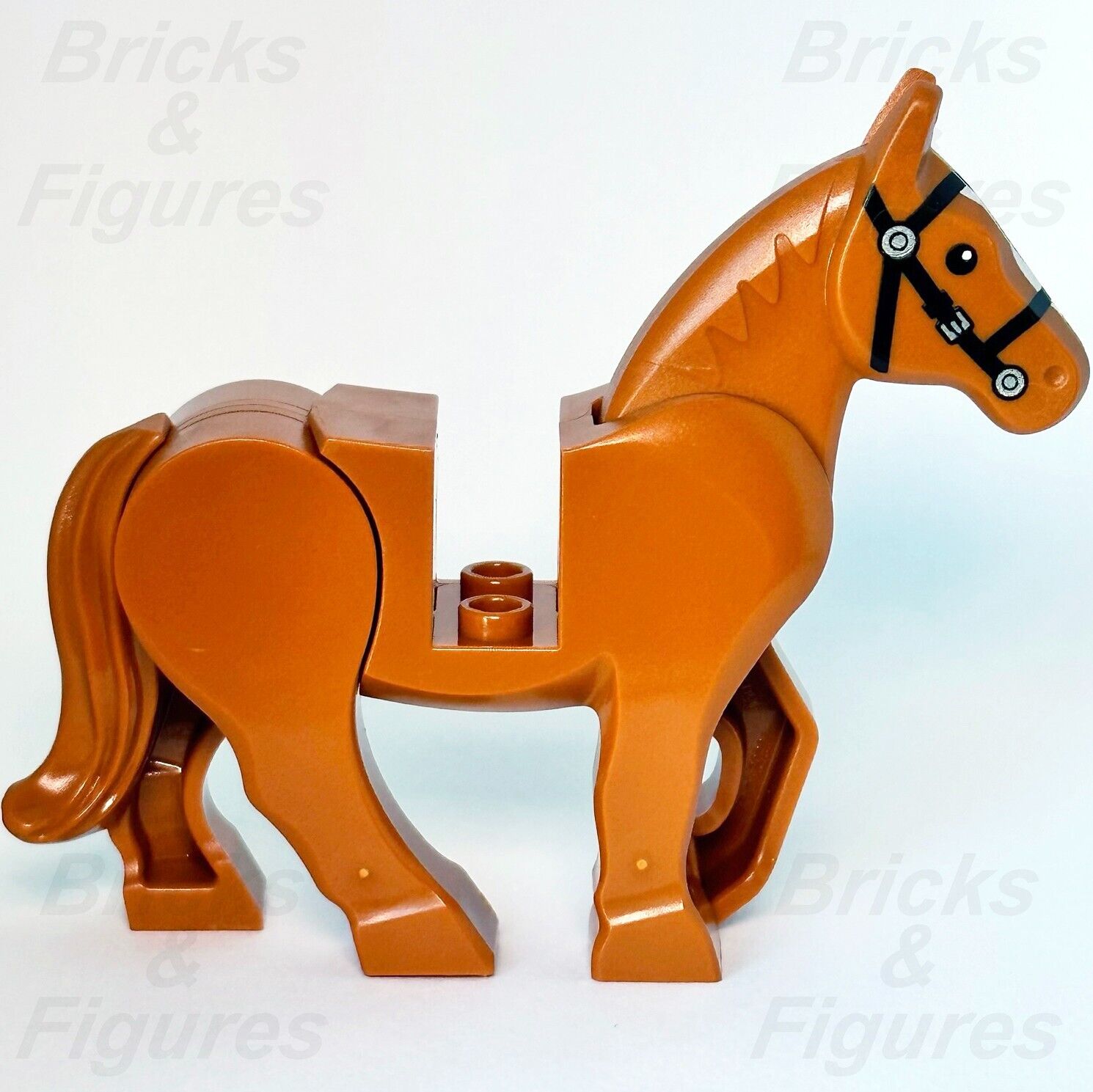 LEGO Horse Castle Lion Knights Dark Orange Animal Minifigure Part 10305 60327 - Bricks & Figures