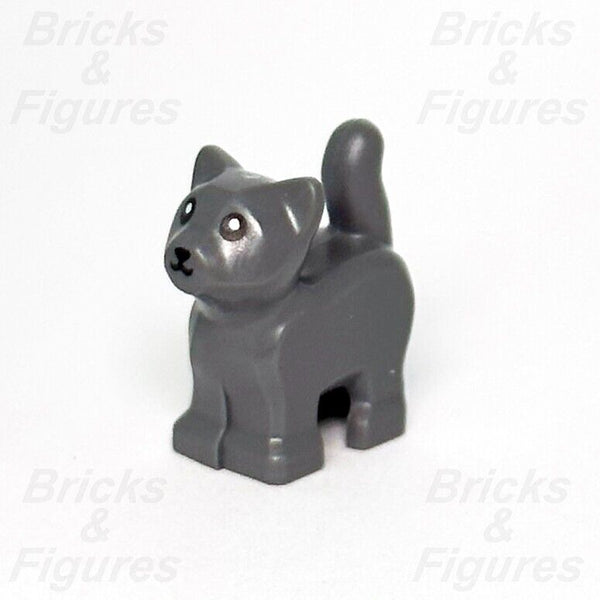 LEGO Kitten Dark Grey Minifigure Baby Cat Animal Town City Part 60352 60320 New