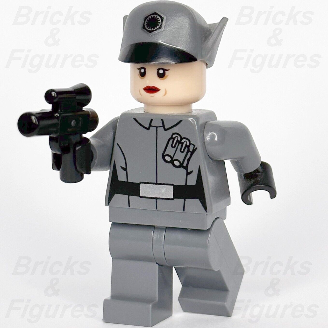 LEGO Star Wars First Order Officer Minifigure Female Lieutenant Captain 75104 - Bricks & Figures